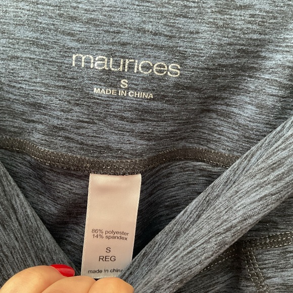 Maurices Blue Leggings with pockets - Picture 7 of 8